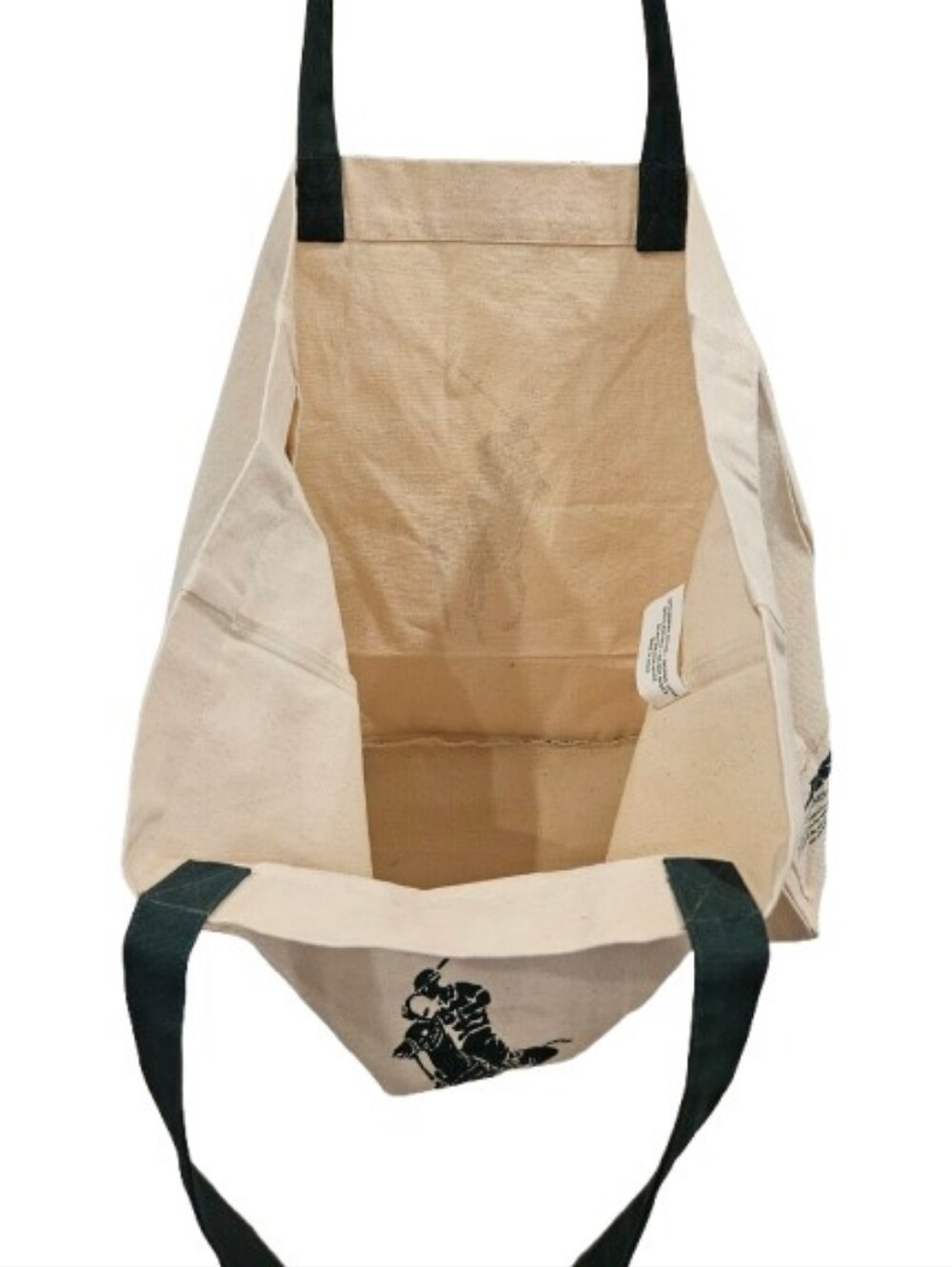 Polo Ralph Lauren Waterkeeper Alliance Organic Cotton Canvas Tote Bag Green Pony - Picture 6 of 8